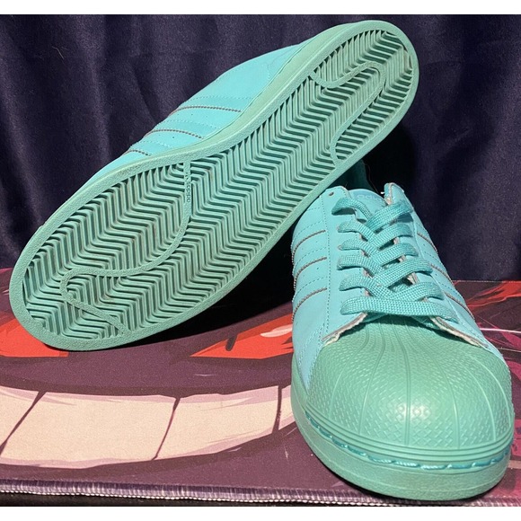 Adidas Superstar Shock Mint Green Reflective 3M men's 13 ART S80331 - Picture 4 of 7
